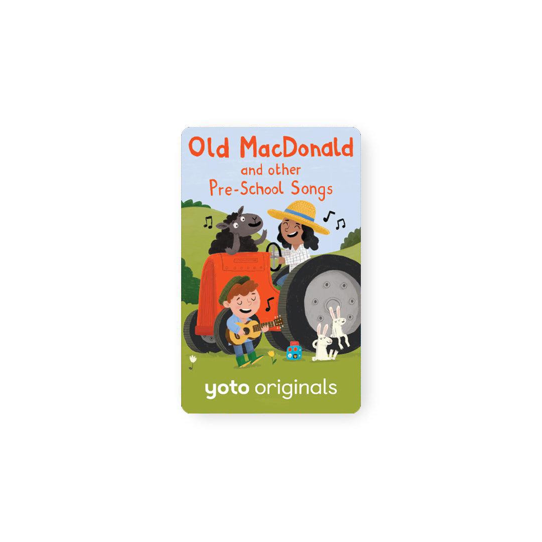 Yoto - Old Macdonald y Otras Canciones Preescolares Tarjeta de Audio en Inglés