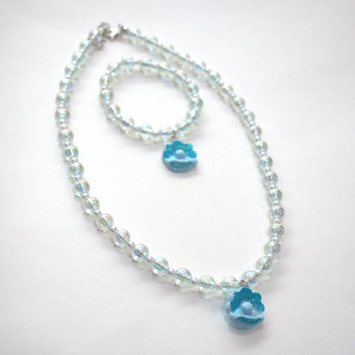 Yuko B. - Juego de Collar y Pulsera Zoa Tresor Azul para Niños